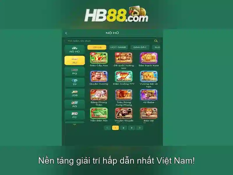 Khám Phá Thế Giới Slot Đa Dạng Tại hb88 apk
