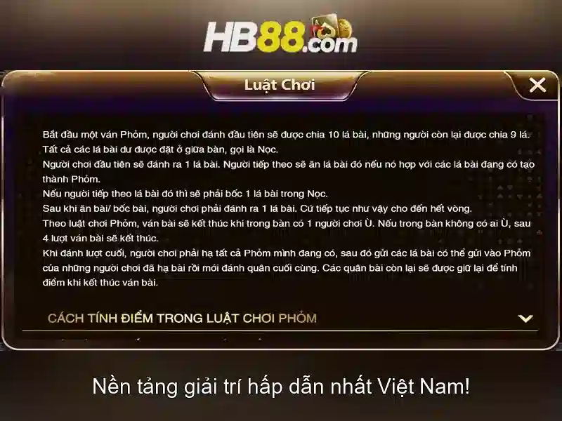 Trải nghiệm slot game HB88