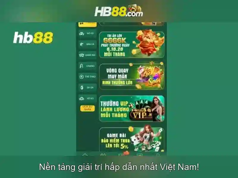 HB88 - Trải Nghiệm Cá Cược Slot Đa Dạng, Nhận Thưởng Hấp Dẫn 2026